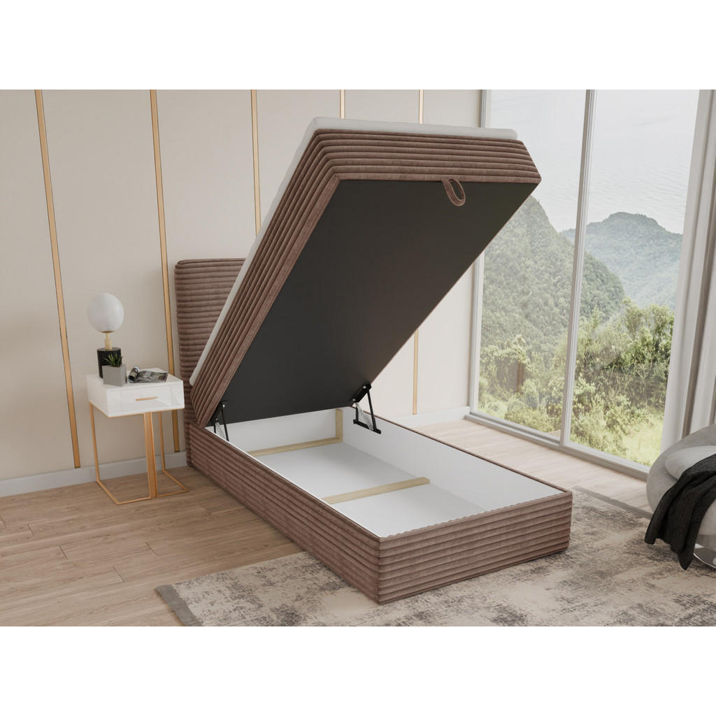 Thumbnail - Sofnet Boxbett, Braun, Textil, H3, Rechteckig, 120x200 cm, Schlafzimmer, Betten, Boxspringbetten