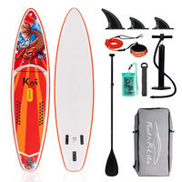 STAND-UP PADDLE BOARD SUPFR01E 350*84*15 - Orange, Kunststoff (84/350cm) - Kaket