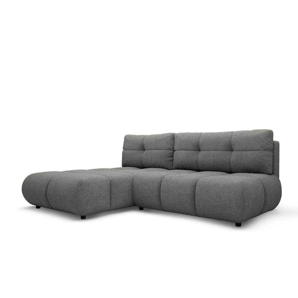 ECKSOFA Milorya Anthrazit - Anthrazit, Textil (230/90/170cm) - Pillovely