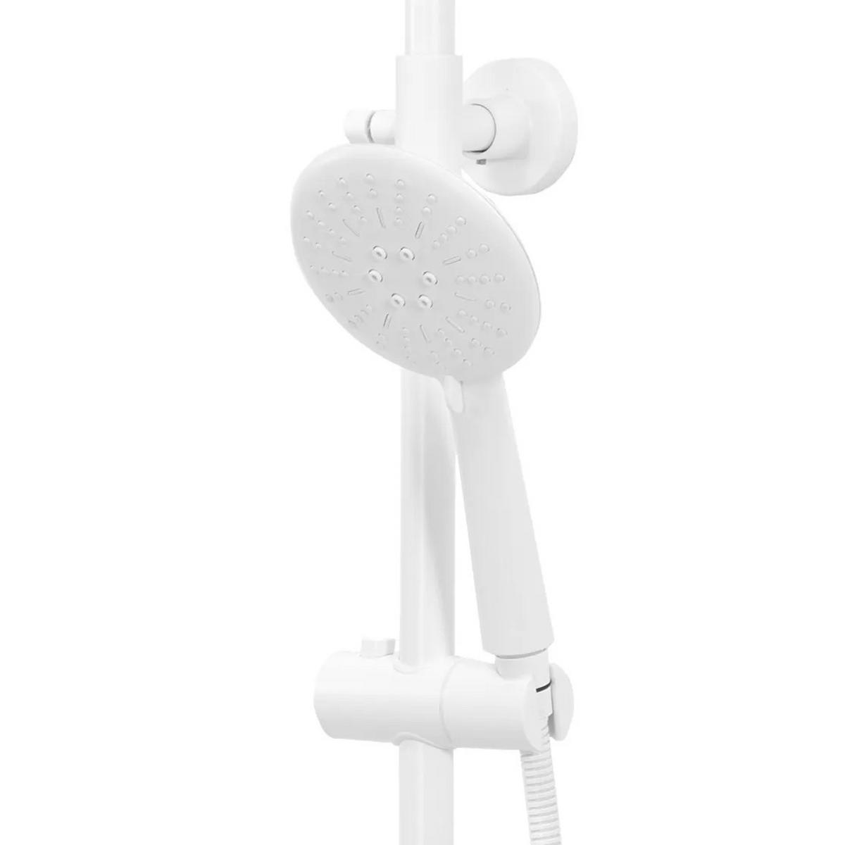 THERMOSTAT Duschset Rea Lungo White Matt Matt - Weiß, Metall (26.5/117/45cm) - REA