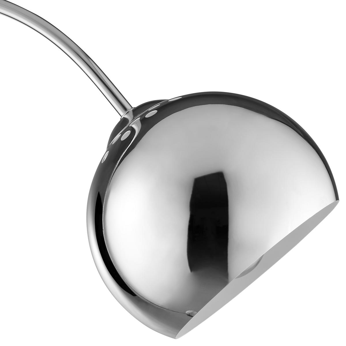 BOGENLEUCHTE Helen Chromfarben 51/23/170 cm - Chromfarben, Metall (51/23/170cm) - Brilliant