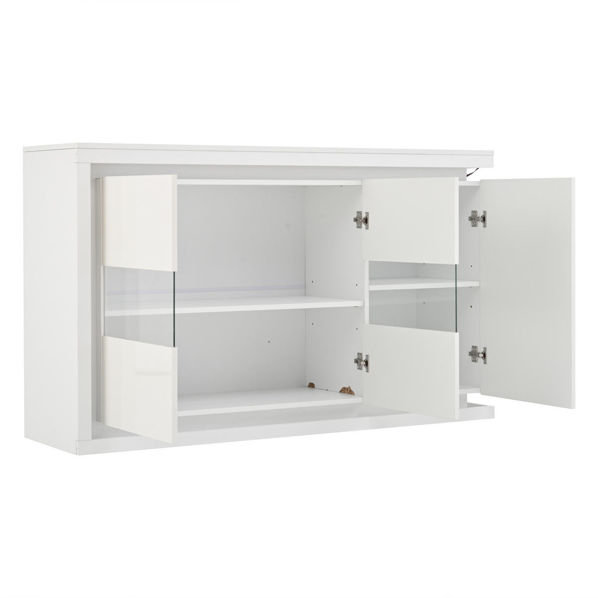 SIDEBOARD Weiß 140/40/84 cm - Weiß, Holzwerkstoff (140/84/40cm) - PANGIVO