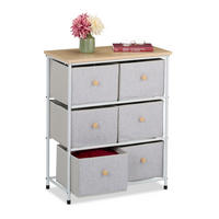 KOMMODE - Multicolor/Braun, Holz/Holzwerkstoff (60/73/32cm) - Relaxdays
