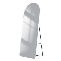 STANDSPIEGEL mit Rahmen Gehärteter Silberspiegel Weiß 160/60 cm - Weiß, Glas/Metall (60/160/160cm) - EMKE