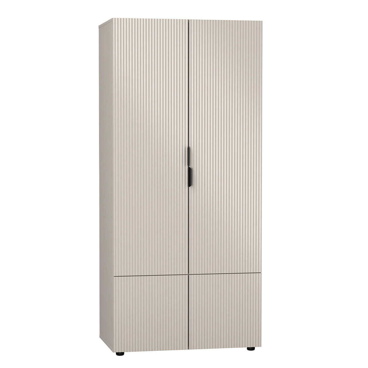 OMARA 4 vratien Soly Kašmir - bež, leseni material (90.4/198.5/56.1cm) - Petits-meubles