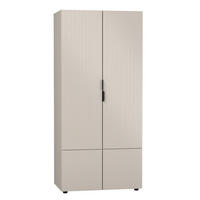 OMARA 4 vratien Soly Kašmir - bež, leseni material (90.4/198.5/56.1cm) - Petits-meubles