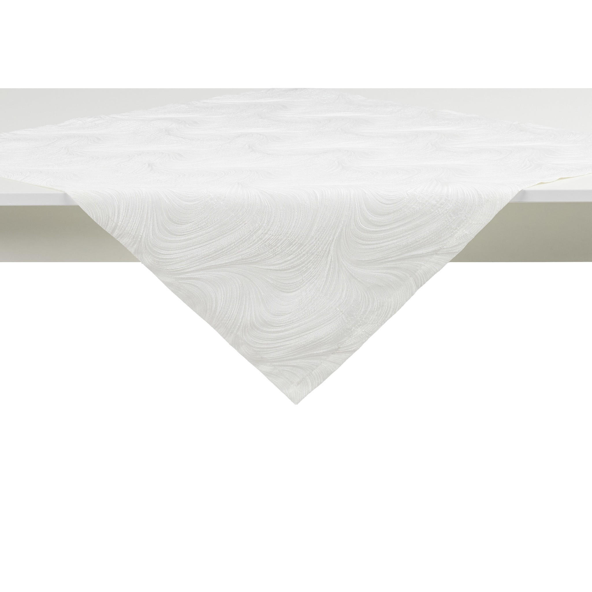 TISCHDECKE Floah - Weiß, Textil (80/80/1cm) - home&you