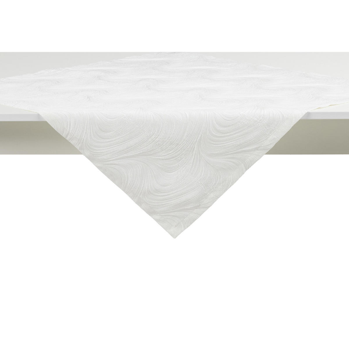 TISCHDECKE Floah - Weiß, Textil (80/80/1cm) - home&you