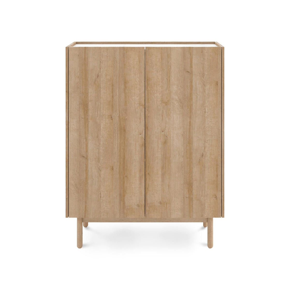 KOMMODE Anawa - Braun, Holz (97/122/37cm) - Pillovely