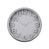 WANDUHR Elevated Ø33,5 cm - Grau, Kunststoff (33/5/33cm) - Karlsson