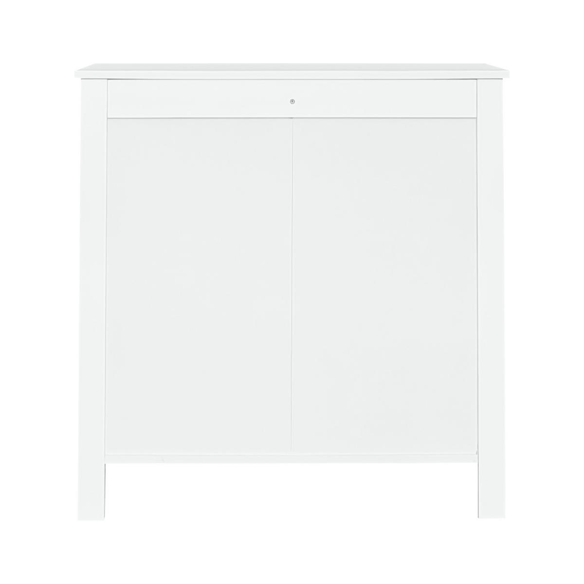 KOMMODE DE-37632 79/39,5/80,5 cm mit 5 Schubladen Weiß - Weiß, Holzwerkstoff (79/80.5/39.5cm) - ComfortXL