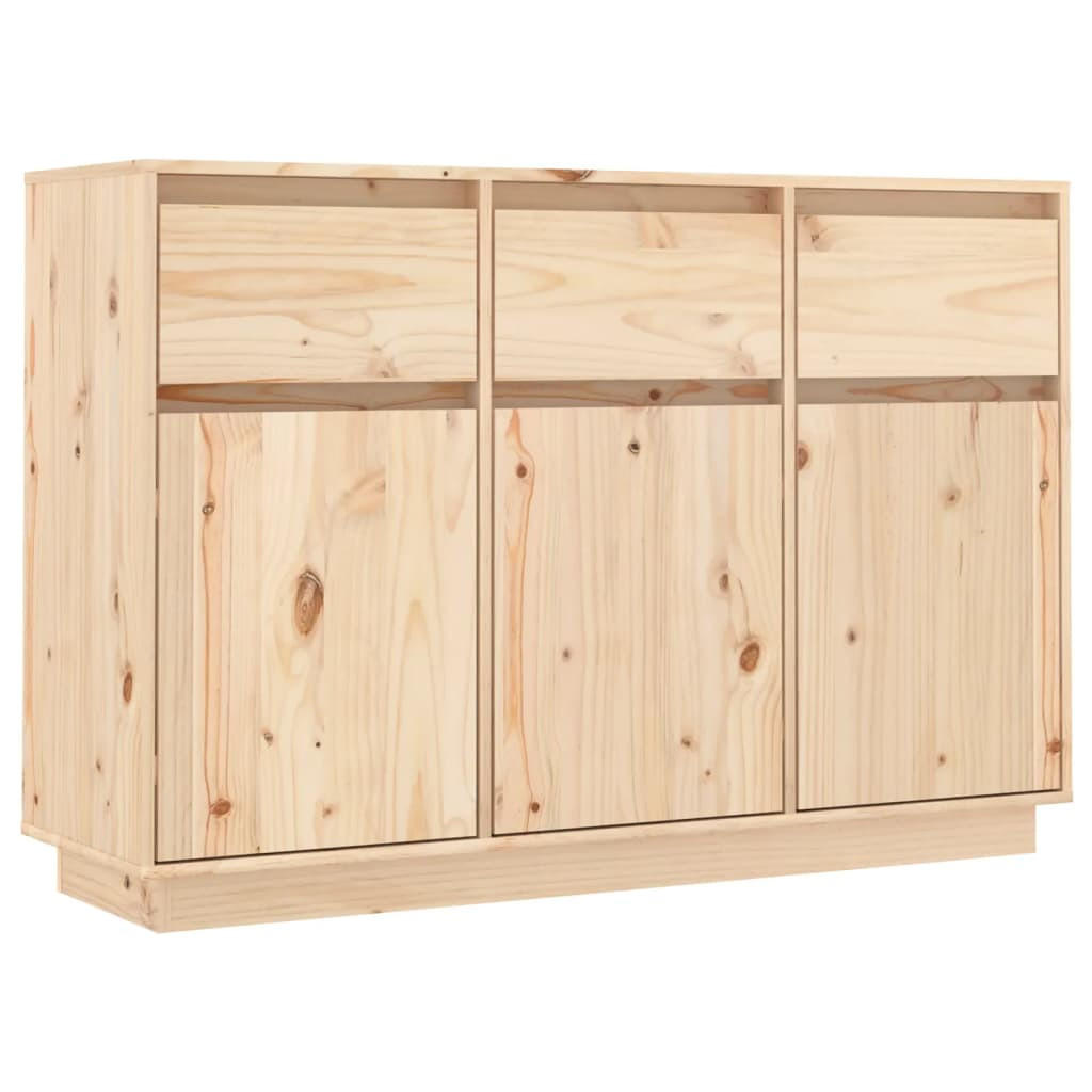 SIDEBOARD 110x34x75 cm Massivholz Kiefer - Braun, Holz (110/75/34cm) - furnicato