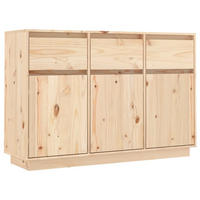 SIDEBOARD 110x34x75 cm Massivholz Kiefer - Braun, Holz (110/75/34cm) - furnicato