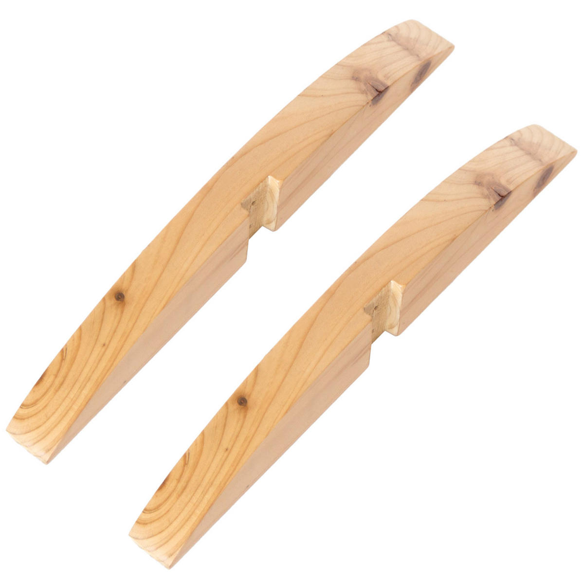 PARAVENT Standfuß natur 2er Set für Raumteiler - Naturfarben, Holz (33/2/2cm) - Homestyle4u