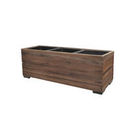 PFLANZKASTEN Colorado 1, 28x79 cm, Akazienholz, Braun - Dunkelbraun, Holz (28/28/79cm) - dasmöbelwerk