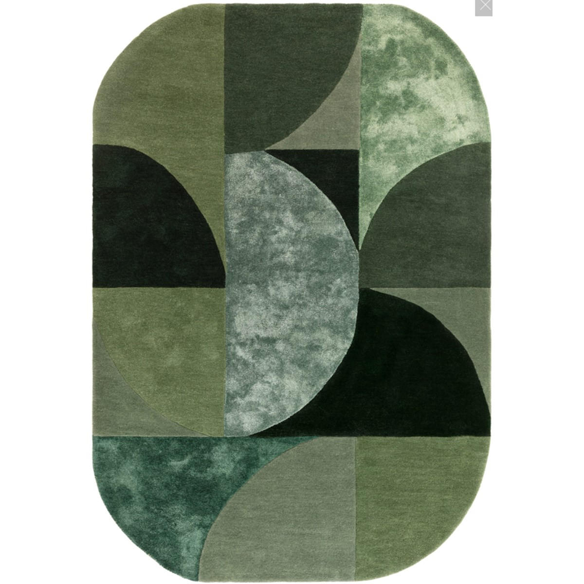 TEPPICH Moderner aus Wolle für Wohn- und Schlafzimmer LAVO Grün 200 x 290 cm - Grün, Naturmaterialien (200/290cm) - Novatrend