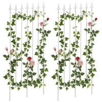 RANKGITTER 2er Set Metall weiß - Weiß, Metall (50/100/0.7cm) - CLP