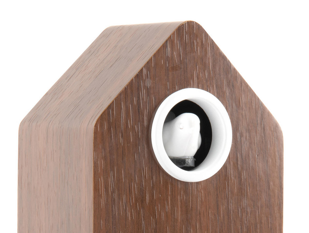 WECKER Cuckoo LED Dark wood veneer 9/6/15 cm - Braun, Holz (6/15/9cm) - Karlsson