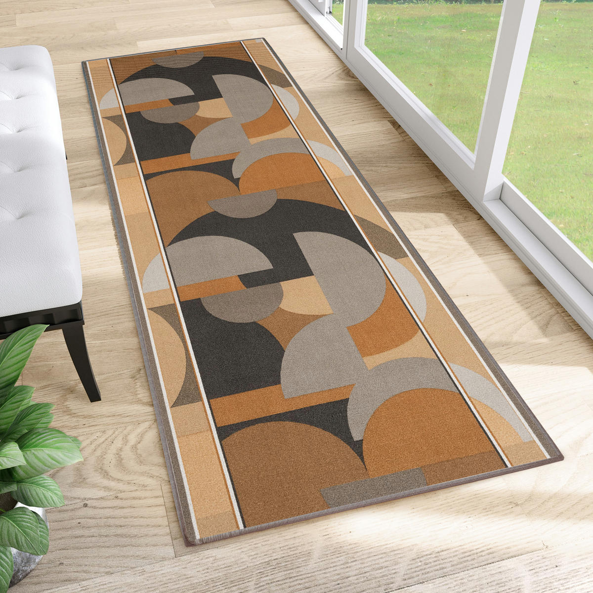 TEPPICHLÄUFER Anti-Rutsch Beige rutschfest Gummiunterlage 100/300 cm - Beige, Textil (100/300cm) - Tapiso