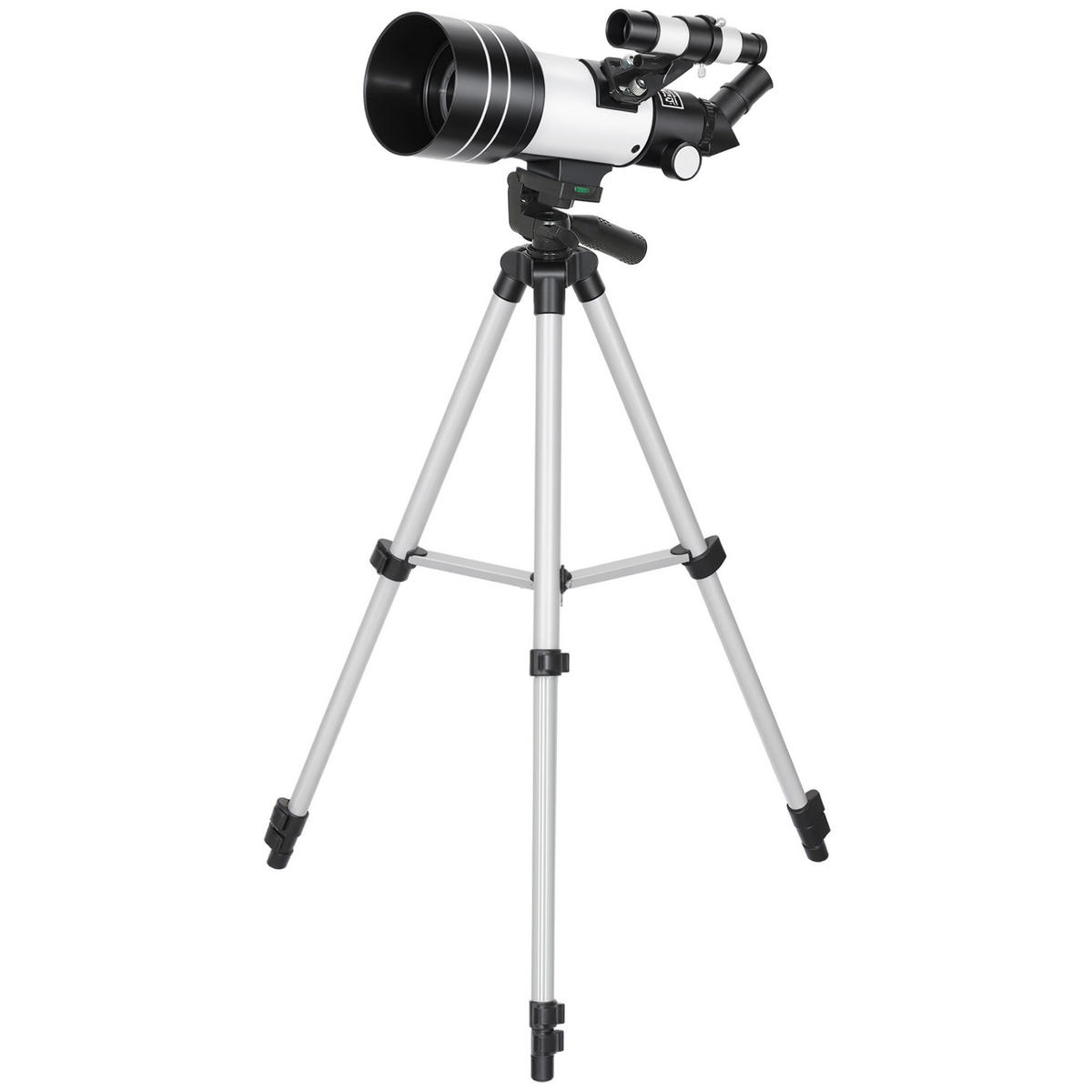 TELESKOP DE-18669 70 mm Refraktor mit 3 Okularen Weiß - Weiß, Metall (76/76cm) - ComfortXL