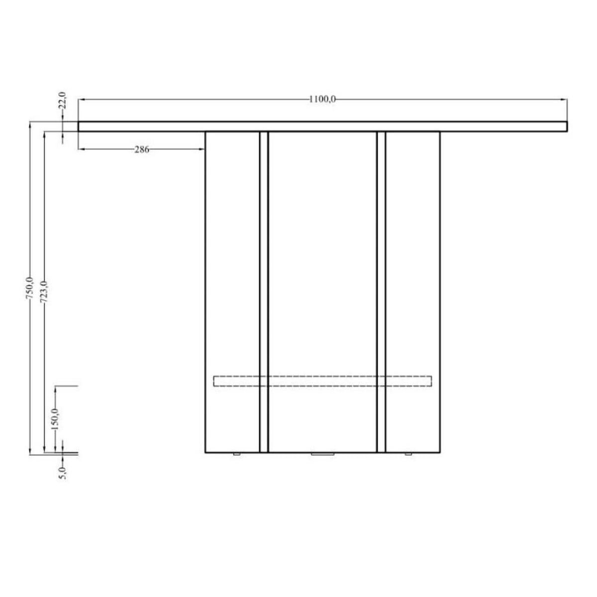 ESSTISCH HEXA Lindberg Eiche 110 cm - Eichefarben/Beige, Holzwerkstoff (110/110/75cm) - Selsey