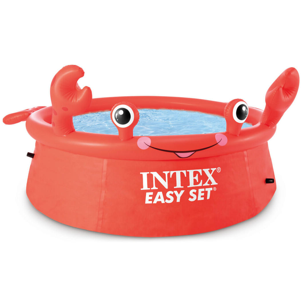 KRABBEN-PLANSCHBECKEN 880 l 183/183/51 cm - Rot, Kunststoff (183/51/183cm) - Intex