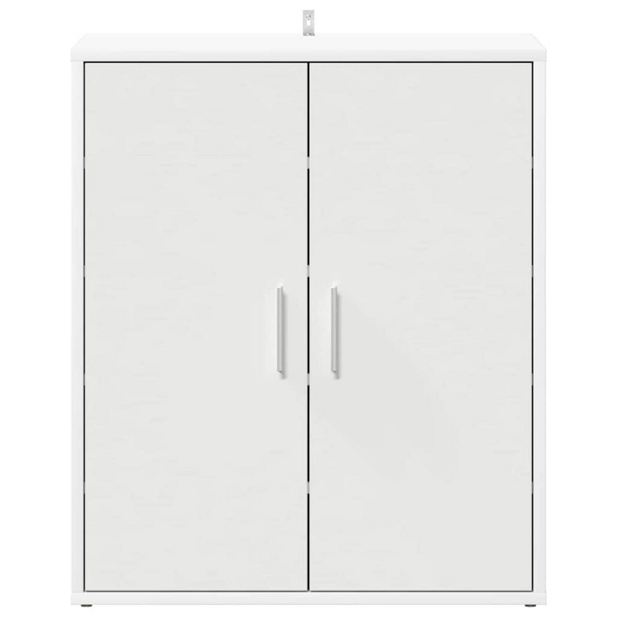 SCHUHSCHRANK Weiss 60/35/70 Cm Holzwerkstoff - Weiß, Holzwerkstoff (35/70/60cm) - vidaXL