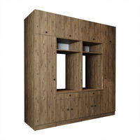 WASCHMASCHINENSCHRANK Serie 1 224cm Breit, 230cm Hoch - Eichefarben, Holzwerkstoff (224/230/67cm)