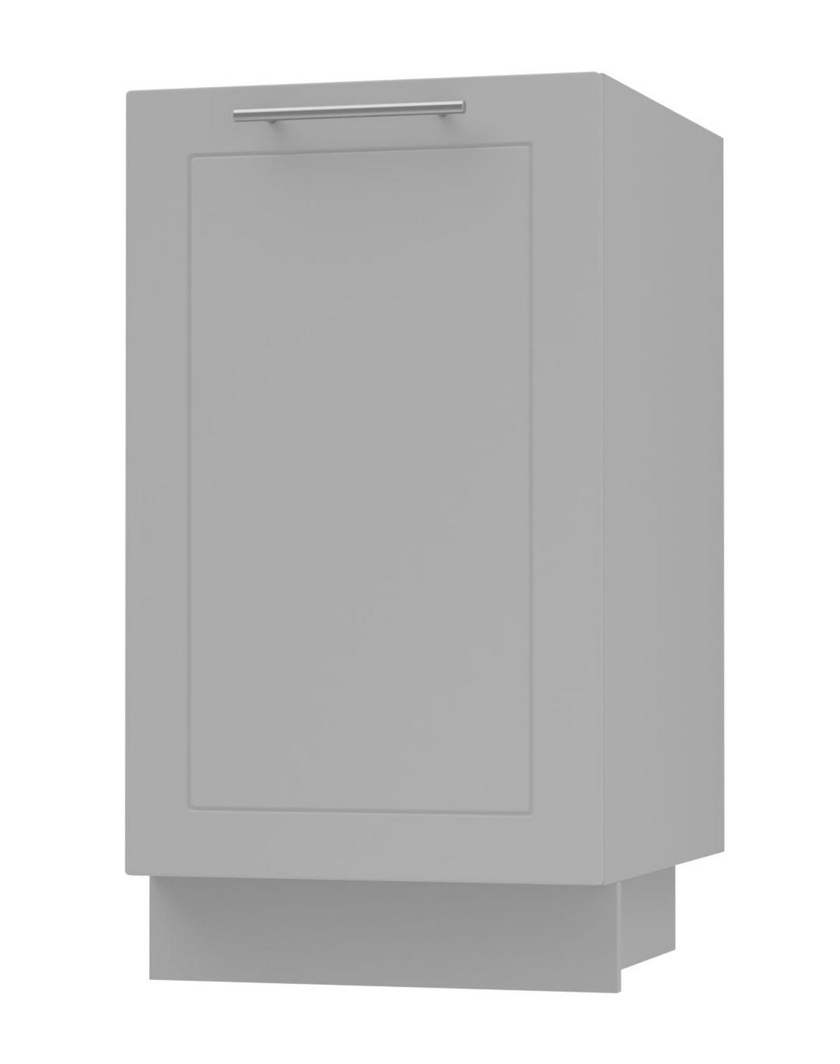 KÜCHENUNTERSCHRANK Kvantum D1D/45 Dust Grey Matt / Grau Matt 45 / 50 / 82cm - Grau, Holz/Holzwerkstoff (45/82/50cm) - Feldmann-Wohnen