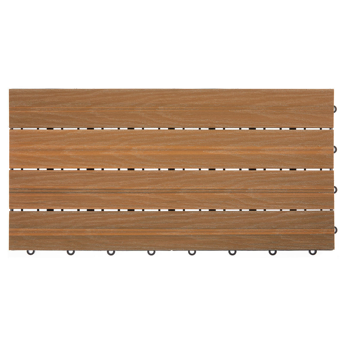 TERRASSENFLIESE - 6er-Set - Braun, Kunststoff (30/60/2.4cm) - home24