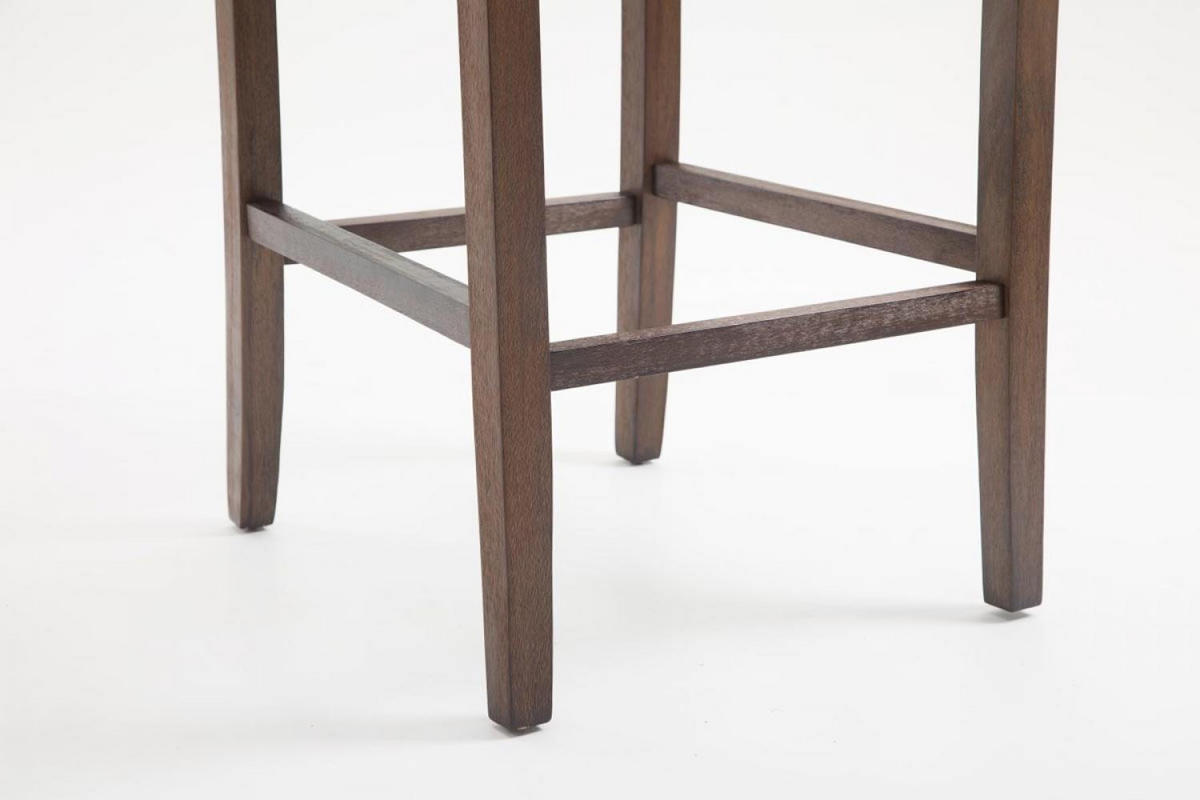 BARHOCKER 2er Set Stoff dunkelgrau - Dunkelgrau, Holz/Textil (56/111/51cm) - CLP
