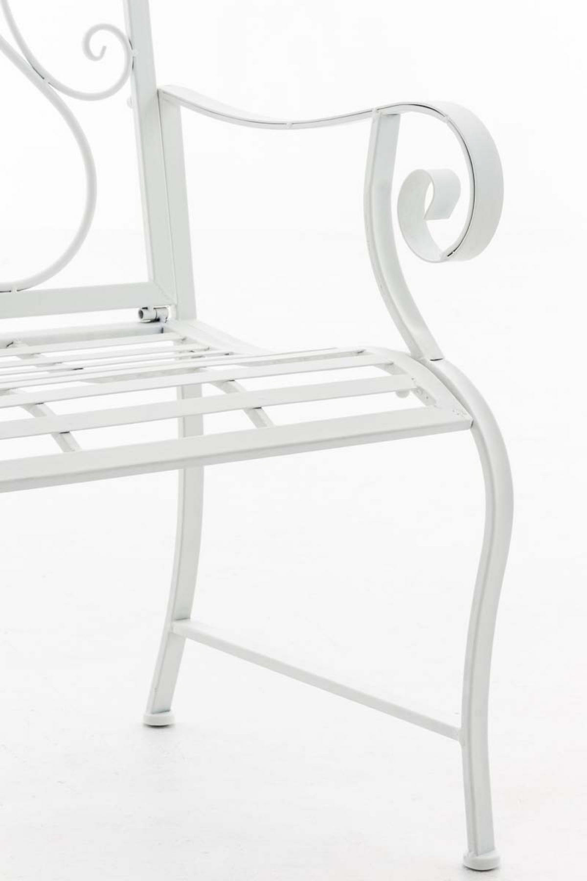 STUHL Pamela weiß - Weiß, Metall (62/94/53cm) - TPFGarden