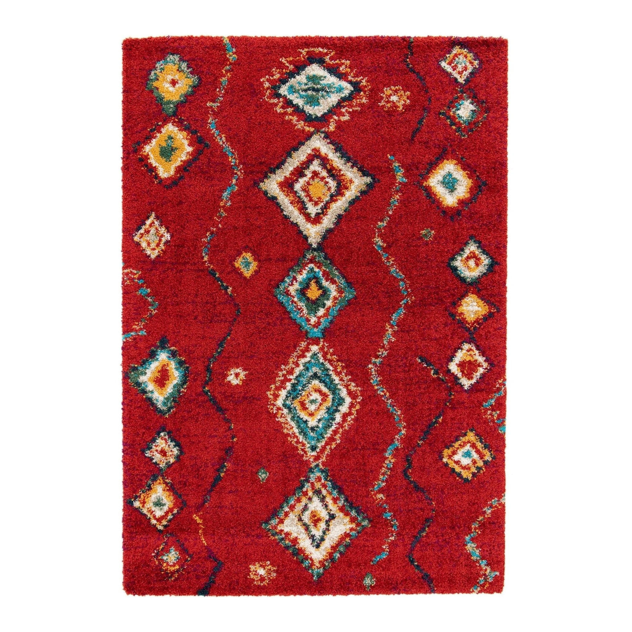 TEPPICH dick komfortabel Ethno-Stil rot - Rot, Textil (200/290cm) - AFK Living