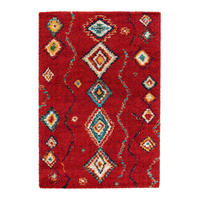 TEPPICH dick komfortabel Ethno-Stil rot - Rot, Textil (200/290cm) - AFK Living
