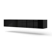 TV LOWBOARD Schwarz Hochglanz 180/30/40 - Schwarz Hochglanz, Holzwerkstoff (180/30/40cm) - RAUMHIRSCH FURNITURE
