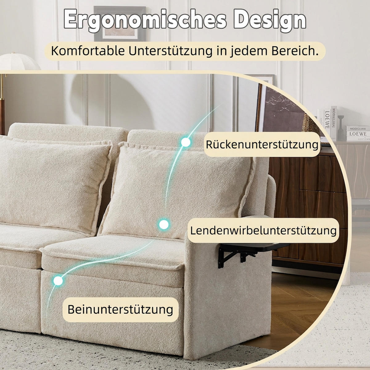 SCHLAFSOFA 172.5/71/95 cm Beige mit USB-Anschluss, 5-fach verstellbarer Rückenlehne und Stauraum - Beige, Textil (71/95/172.5cm) - Oxeza
