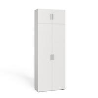 UNIVERSALSCHRANK Ingo Weiß 80 x 182.4 cm mit Schrankaufsatz - Weiß, Holzwerkstoff (80/182.4/37cm) - Vicco