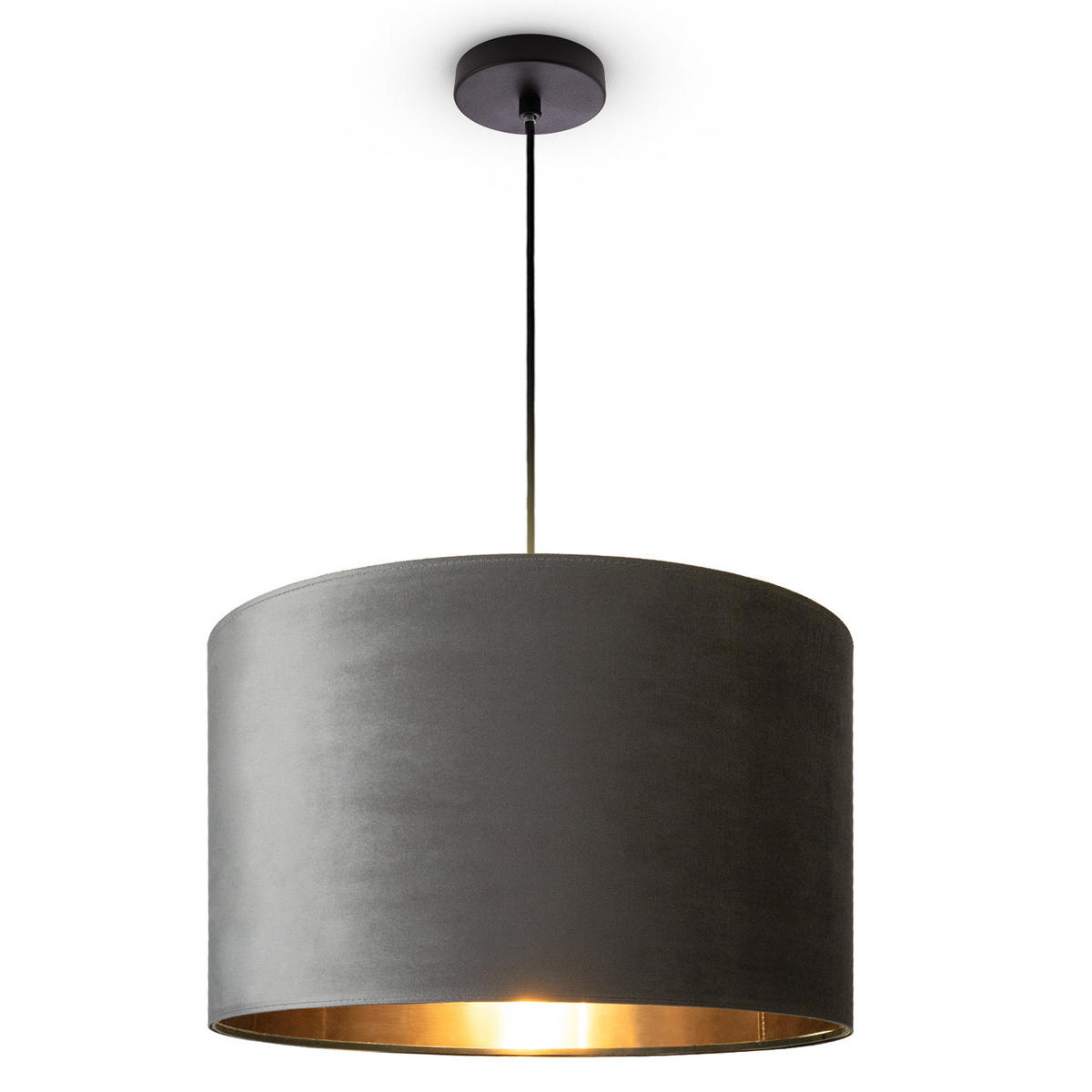 PENDELLEUCHTE Hugo Pd1 - Schwarz, Metall (45.5/45.5/28cm) - Paco Home