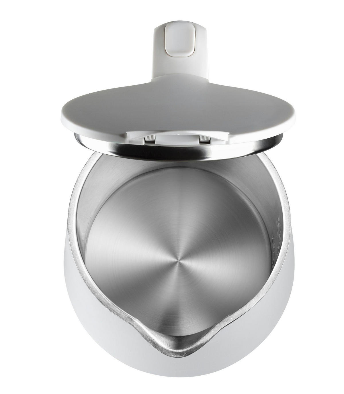 WASSERKOCHER AD1345W 1,7L 2200W Edelstahl – Temperaturregelung, LED Display, Cool-Touch Gehäuse, Antikalkfilter, BPA-frei, Heißwasserbereiter Küche - Weiß, Kunststoff/Metall (16/26/22cm) - Adler