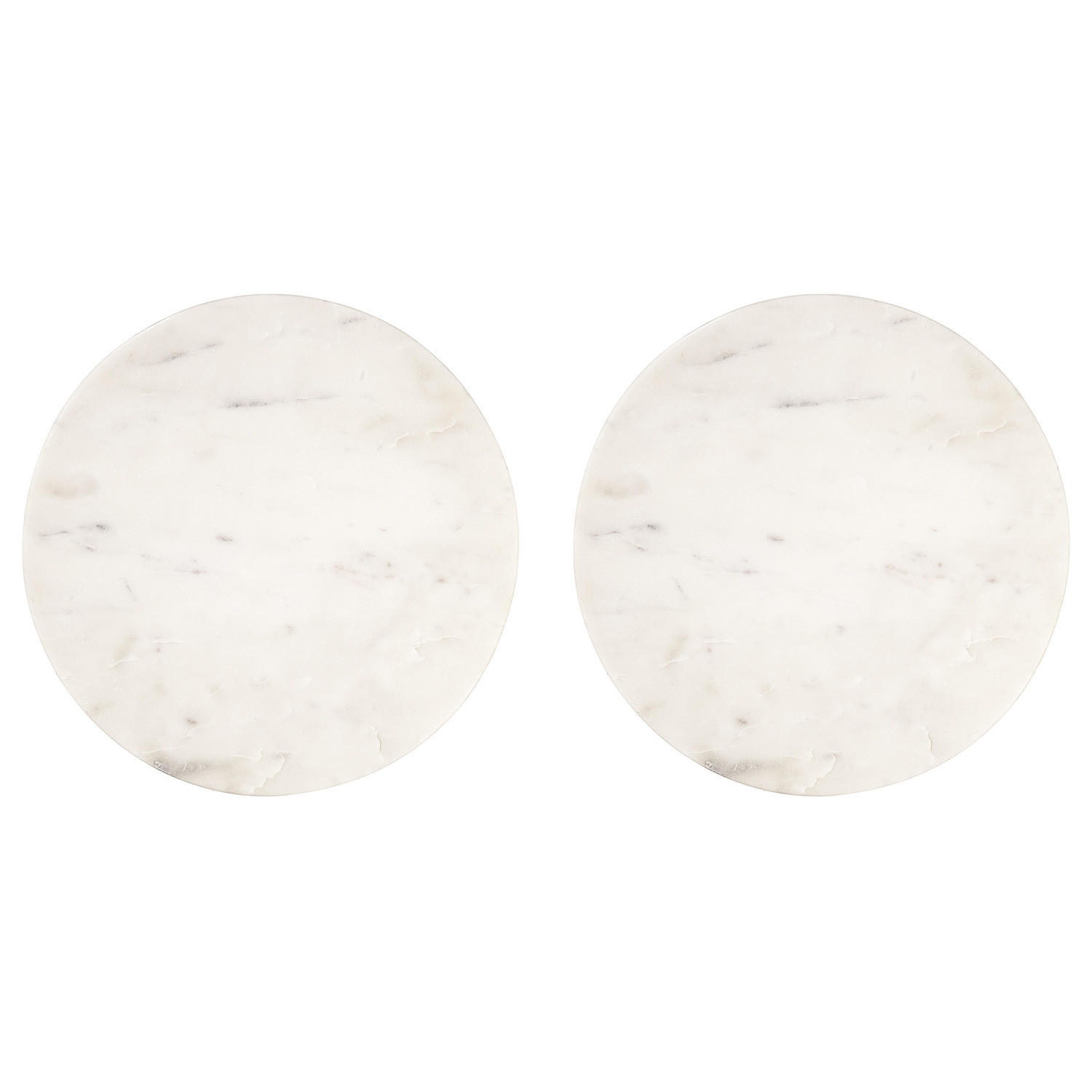 MARMORPLATTE (2er Set) Marble - Weiß, Stein (30/1.5/30cm) - Butlers