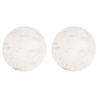 MARMORPLATTE (2er Set) Marble - Weiß, Stein (30/1.5/30cm) - BUTLERS