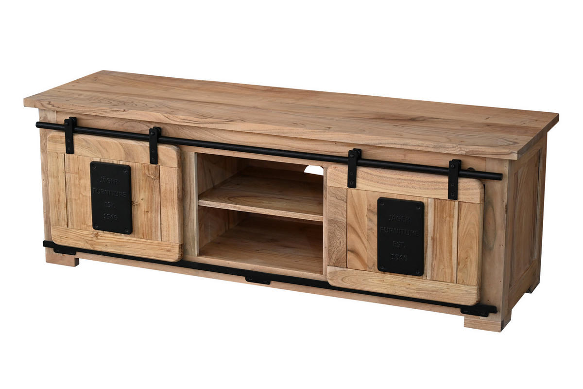 LOWBOARD LIBRO - Beige/Naturfarben, Holz (145/50/45cm) - SAM