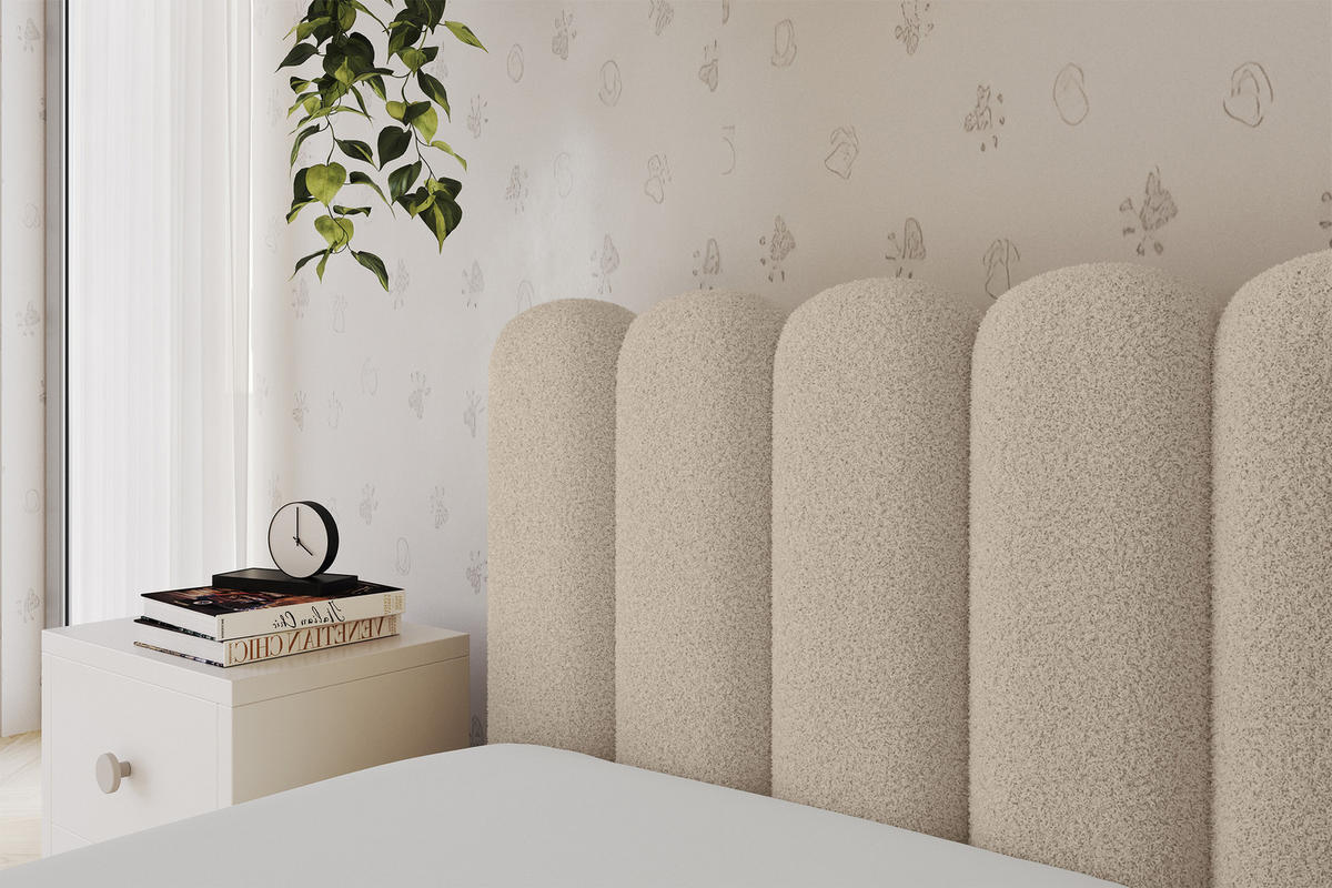 EINZELLBETT Jugendbett mit Bettkasten und Matratze H3/H4, Rechts - HUGY 100x200 Dunkelbeige - Taupe, Holzwerkstoff/Textil (100/200cm) - ALTDECOR
