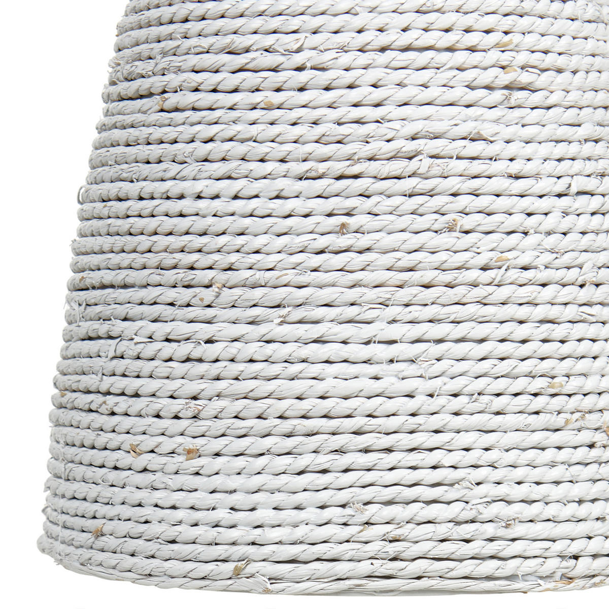 HÄNGELEUCHTE Endrick 55/55/120 cm - Weiß, Naturmaterialien (55/55/120cm) - Beliani