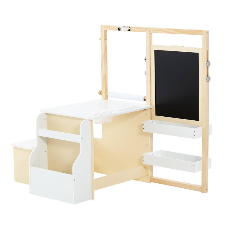 Costway Kindertischgruppe Weiß 114x100x81 cm