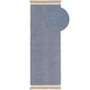 WOLLTEPPICH-LÄUFER Karla Blau 70x200 cm - Blau, Textil (70/200cm) - benuta Pop