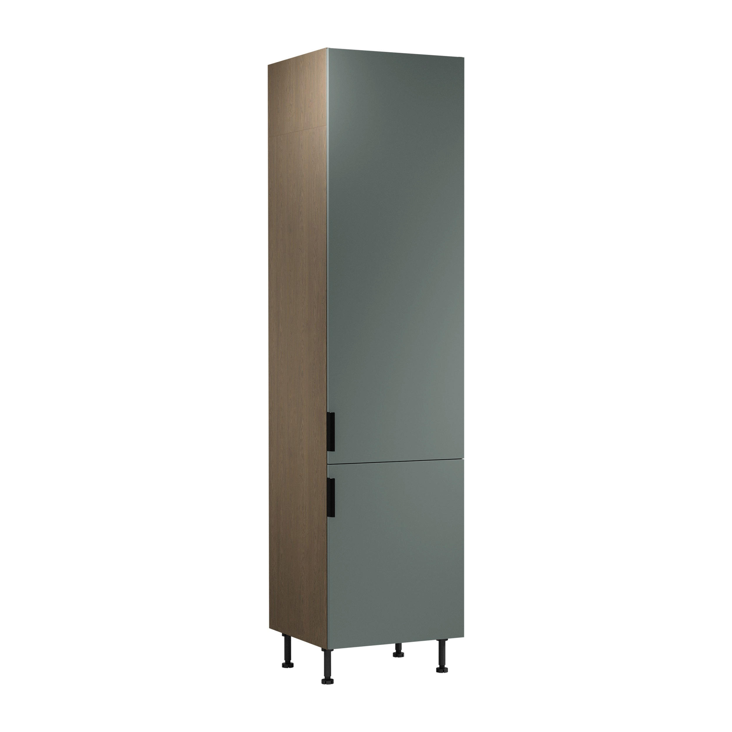 HOCHSCHRANK D60T P/L AX – Sorento Grün – Grün / Eiche - Eichefarben/Grün, Holzwerkstoff (60/247/58cm) - ROYAL24_MARKT