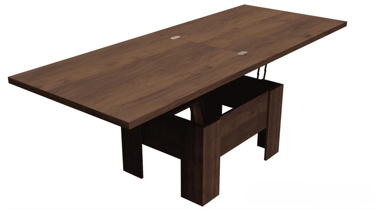 ESSTISCH ROKAR Ausziehbar 100 - 200 / 80 x 78 cm - Nussbaumfarben/Braun, Holz (100/80/78cm) - MASSENO