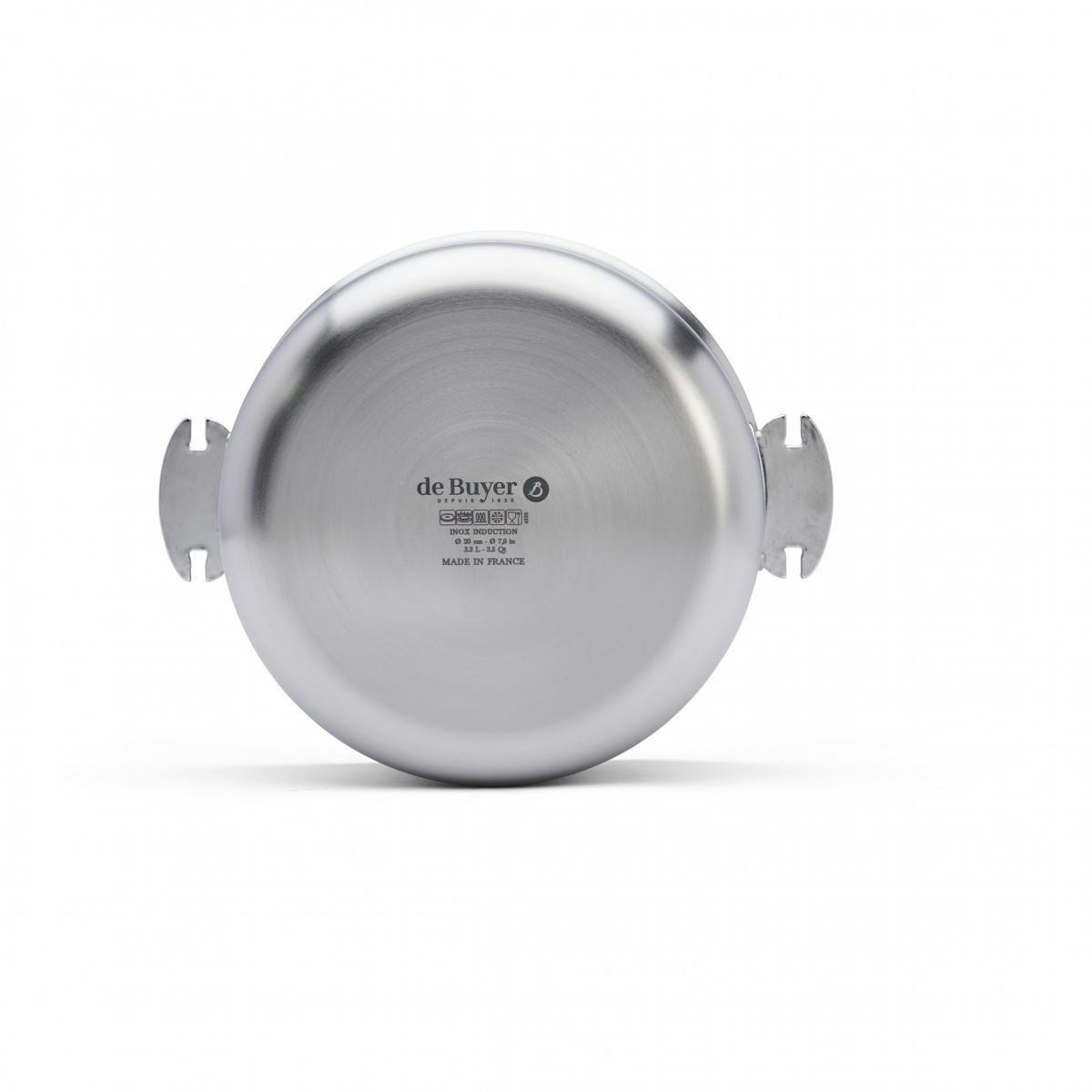 TOPF Loqy - Silberfarben, Metall (20cm) - De Buyer