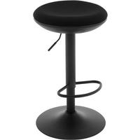 BARHOCKER, Metallgestell, Netzgewebe, Schwarz - Schwarz, Textil/Metall (41/64/41cm) - Woltu